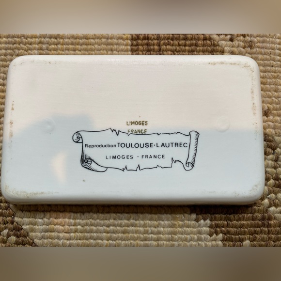 Set of 3 Limoges/France Toulouse-L Autrec Trinket/Soap Dishes - Picture 8 of 10